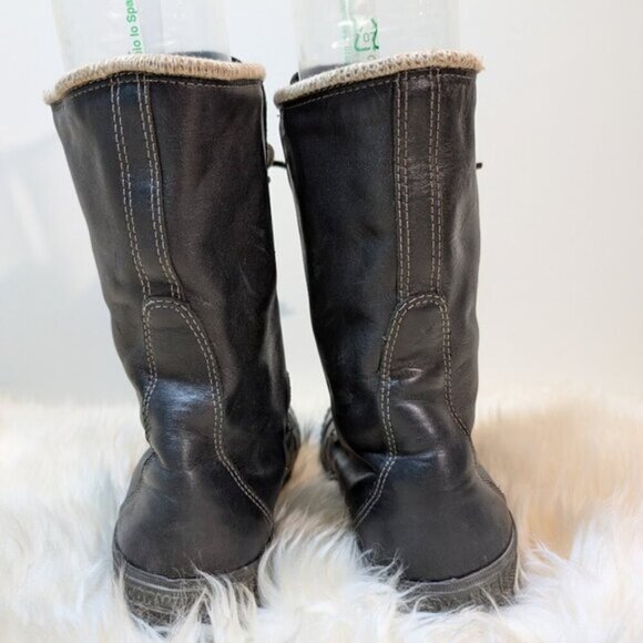 Converse Chuck Taylor Bosey BT X-Hi Boots Men 8 Wmn 9.5 Black Leather Lined RARE - Picture 5 of 10